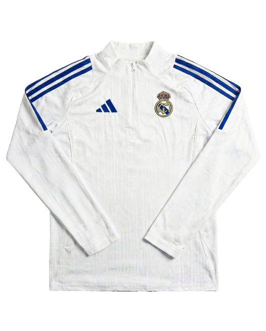 Real madrid white track top