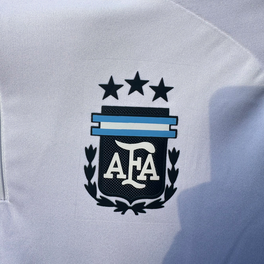 Argentina White Track Top