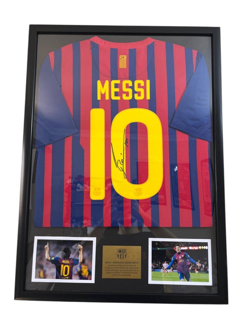 Messi 2012 edition Autographed Framed jersey / (75×55 cm)