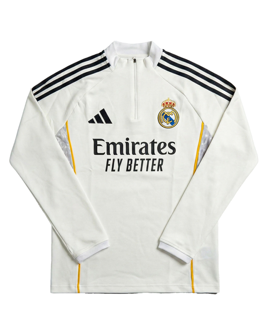 Real Madrid 2026 white track top