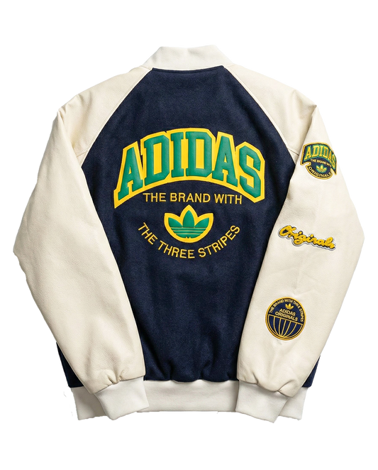 Adidas Originals Varsity Jacket - Navy/Cream